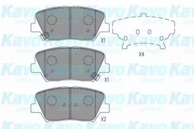 KAVO PARTS kbp3050 -  Комплект тормозных колодок, дисковый тормоз